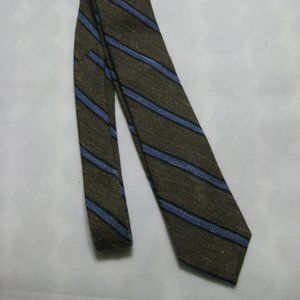 TED BAKER Heavy Silk Wool Blend Striped Neck Tie